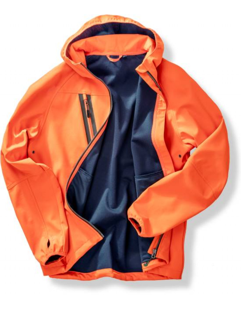 Jachetă softshell unisex cu 3 straturi și glugă